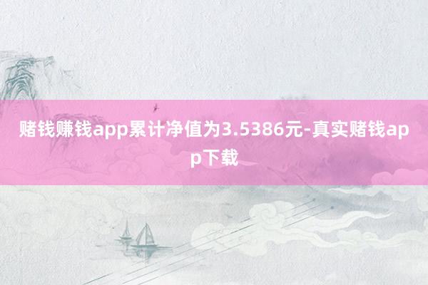 赌钱赚钱app累计净值为3.5386元-真实赌钱app下载