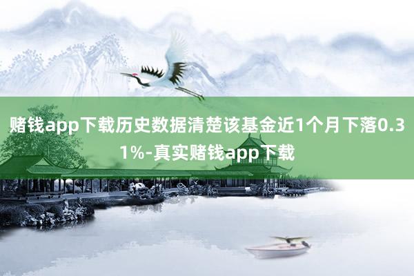 赌钱app下载历史数据清楚该基金近1个月下落0.31%-真实赌钱app下载