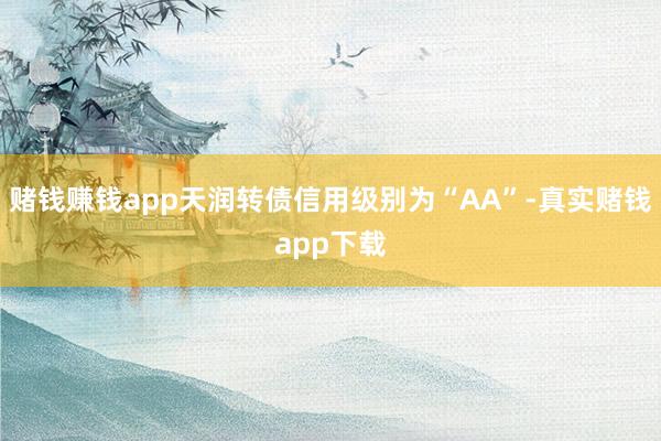 赌钱赚钱app天润转债信用级别为“AA”-真实赌钱app下载