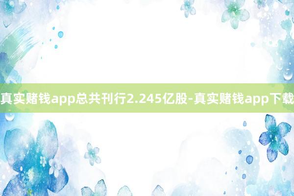 真实赌钱app总共刊行2.245亿股-真实赌钱app下载