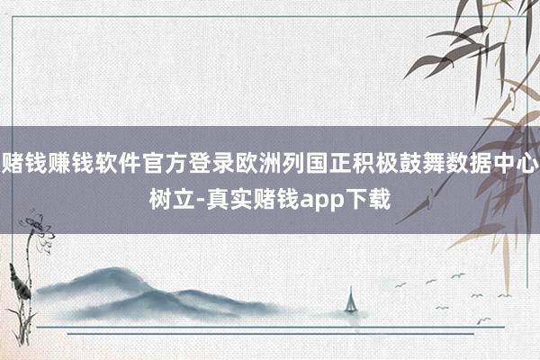 赌钱赚钱软件官方登录欧洲列国正积极鼓舞数据中心树立-真实赌钱app下载
